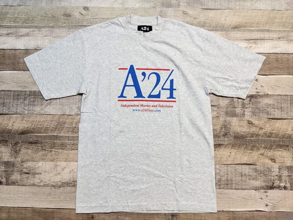 A24 A'24 Tee Election T-Shirt Gray Independent Movies and Television M, NEW